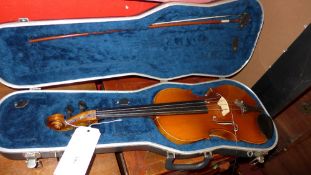 A C1930's French Viola in a hard travel case