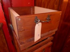A painted pine storage crate