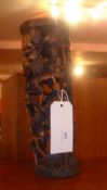 An African carved hardwood sculpture