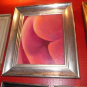 A contemporary oil on canvas by Russian artist Irina Pavlova M'Gahan of a ladies bottom details to