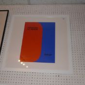 A glazed and framed Ellsworth Kelly lithographic print printed Maeget