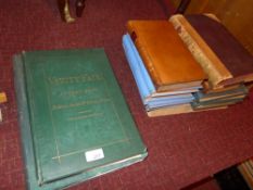 Two Vanity Fair volumes (vol II and vol XXV) and a collection of other old books