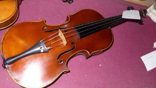 A French Bernadel school violin