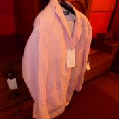 A Gent's Ralph Lauren polo seersucker jacket in a pink stripe together with matching blue stripe