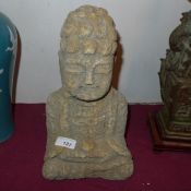 A Chinese stone Buddha statue