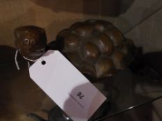 A Chinese bronze of a turtle