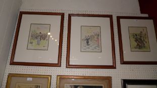 A pair of Frank Reynolds caricature studies and a similar by H M Bateman