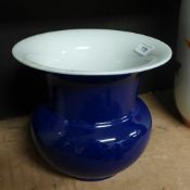 A Chinese porcelain high fired pot