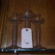 A garniture of early C19th air twist col