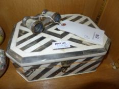 A pair of mother of pearl Opera glasses