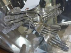 A set of twelve Victorian silver hallmar