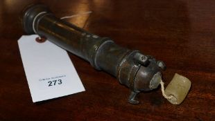 An C18th bronze Gimbal ships wall light