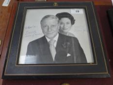A signed photograph Edward and Mrs Simps