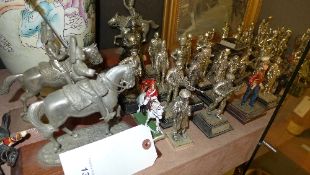 A large collection of military figures a