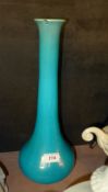 A Burmantoff turquoise glazed tapered va