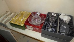 A pair of Waterford crystal wine glasses