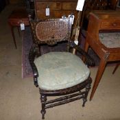 A pair of late C19th black lacquered Jap
