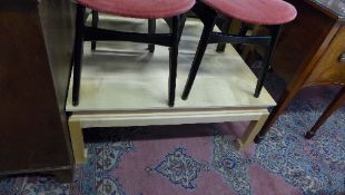 A Chinese style sycamore square top low table