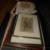 A collection of C19th engravings and var