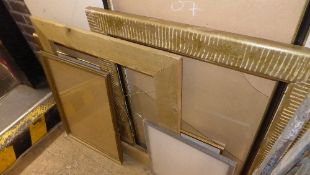A collection of frames including an oval