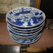 A collection of eight Chinese plates, pr