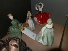 A collection of Royal Doulton figurines