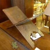An antique wooden Middle Eastern folding Koran rest