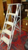 A painted set of ladders