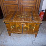 A Swedish painted and wrought iron mount