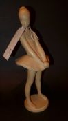 A 1950's figure of a ballerina