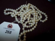 A string of freshwater pearls