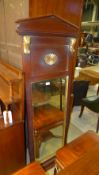 An Empire style gilt hall mirror with be