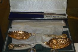 A pair of Cooper Brother silver berry sp