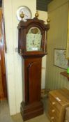 A late C18th oak longcase clock with han