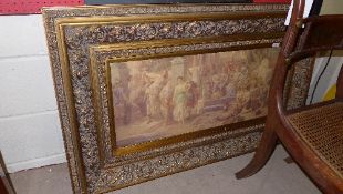 A plaque depicting Roman scene within gi