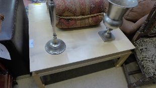 A Chinese style sycamore square top low table