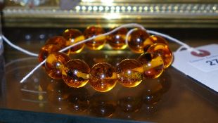 A faux amber bracelet