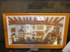 A Diorama Bavarian interior