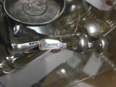 A collection of hallmarked silver forks