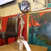 An Art Deco style Tiffany form table lam