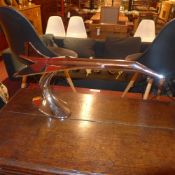 A chromed Concorde desk model