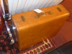 A 1950`s Samsonite briefcase with fitted interior
