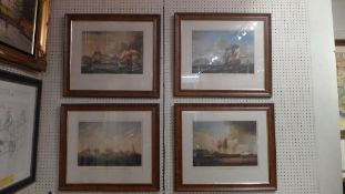 A set of four maritime prints published by Heritage Fine Art and limited editions of 600 numbered in