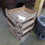 A collection of by-gone vegetable crates