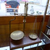 A set of brass Avery scales