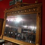 An overmantel mirror the rectangular pla