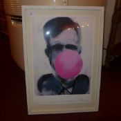 A signed limited edition giclee print of