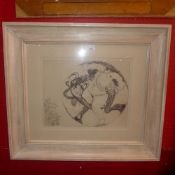 An etching by Charles Robinson Europa an
