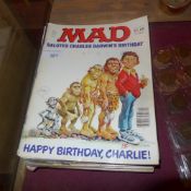 A collection of early Mad magazines