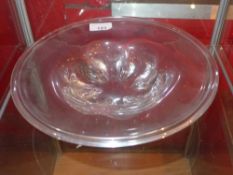 An Orefors glass dish signed to the base